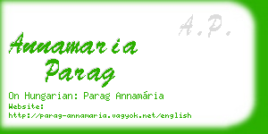 annamaria parag business card