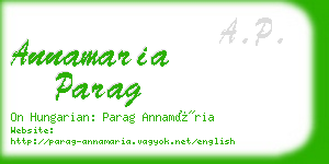 annamaria parag business card